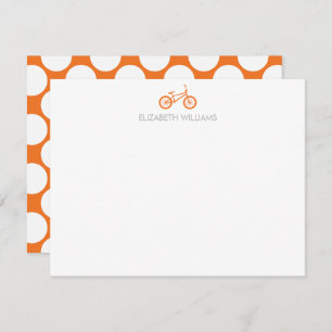 Bicicletas Laranja e Cartões de Nota de Pontos Gra