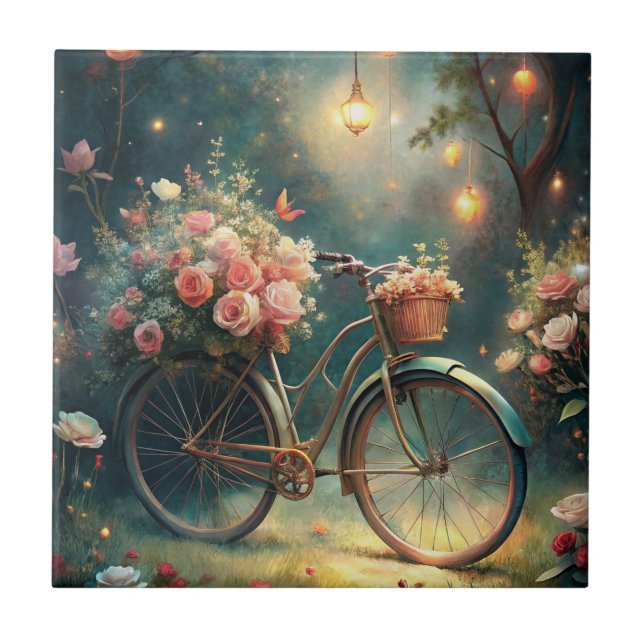 Bicycle and Flowers (Frente)