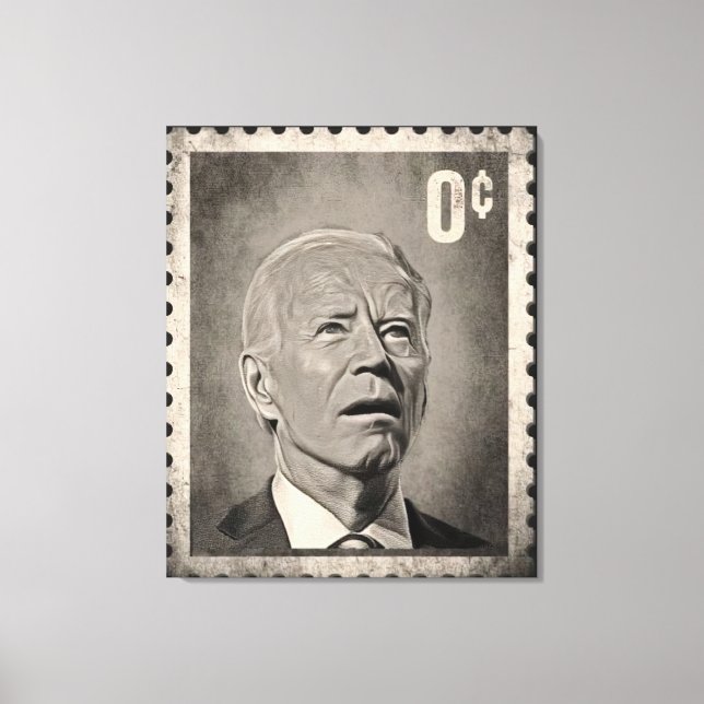 Biden 0 Cent Memória Canvas Art (Frente)