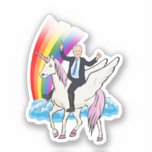 Biden em um adesivo Unicorn