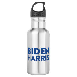"Biden harris - letras azuis Garrafa