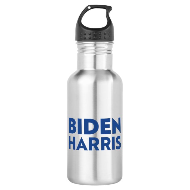 "Biden harris - letras azuis Garrafa (Frente)