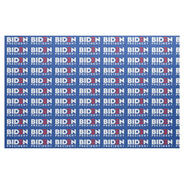 Biden para Presidente White Mini Text, Tecido ZSSG (Fat Quarter)