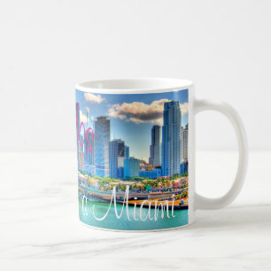 Bienvenidos uma caneca de café de Miami