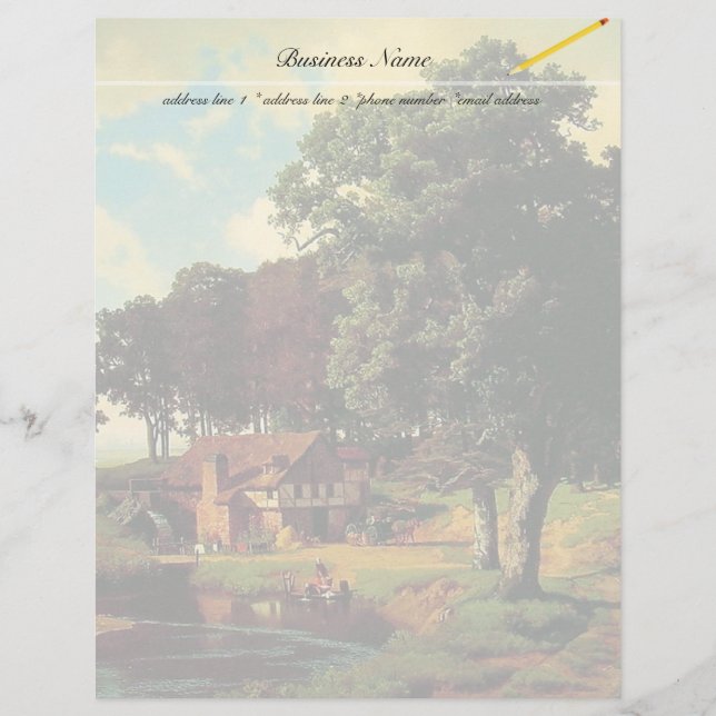 Bierstadt Albert, Uma Usina Russa (Frente)