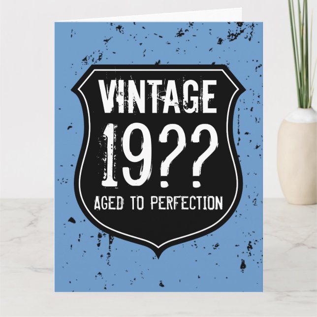 BIG Aniversário - cartão de saudação para homens | (Frente)