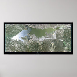 Big Bear Lake, poster de satélite da Califórnia