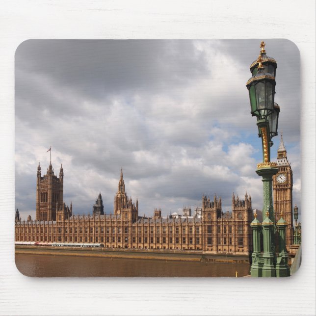 Big Ben e o parlamento no mousepad de Londres (Frente)