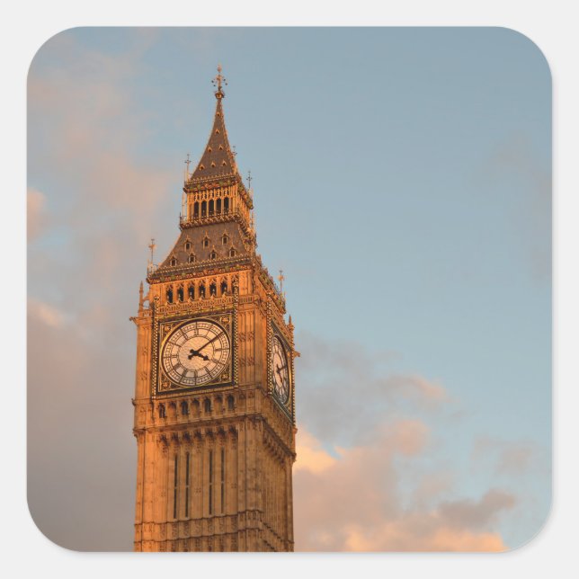 Big Ben no adesivo de Londres (Frente)