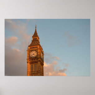 Big Ben no impressão do poster de Londres