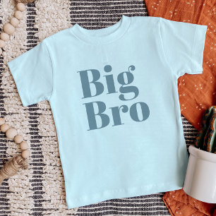 Big Bro Família Irmão Dusty Blue Matching