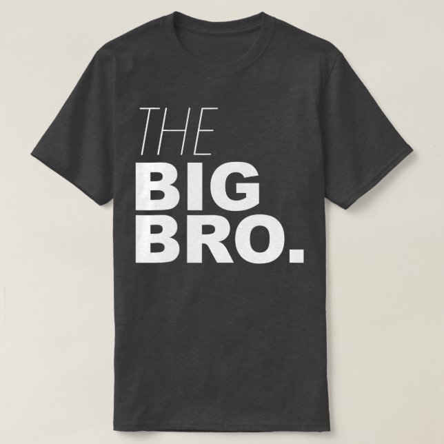 Big Brother Camisa Para Crianças Adultam O Grande  (Frente do Design)
