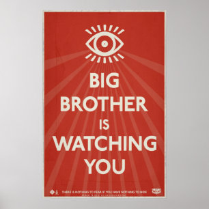 Big Brother está te observando propaganda Poster