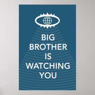 Big Brother Is Watching You 1984 Poster