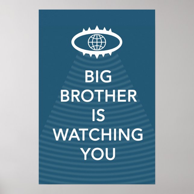 Big Brother Is Watching You 1984 Poster (Frente)