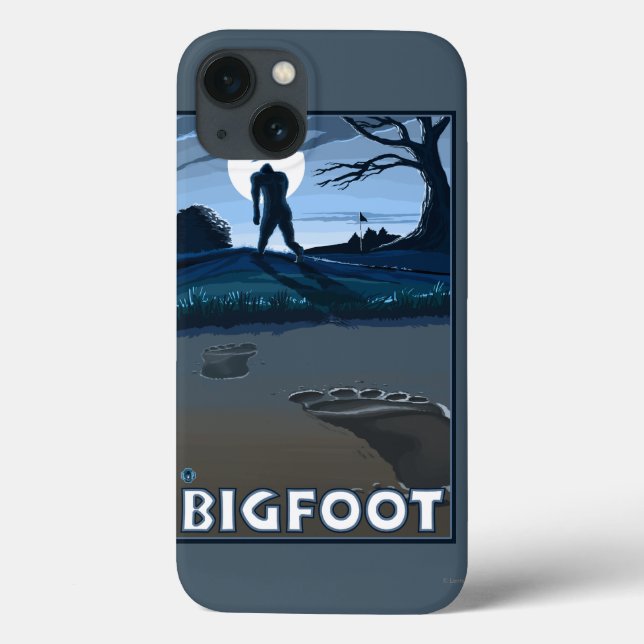 Big Foot walking through Golf Course (Verso)