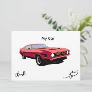 Big Red Car – Convite de Design do Meu Carro