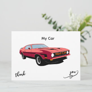 Big Red Car – Convite de Design do Meu Carro