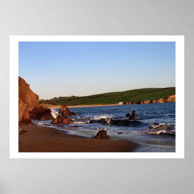 Bigbury On Sea Beach Coast Impressões (Frente)