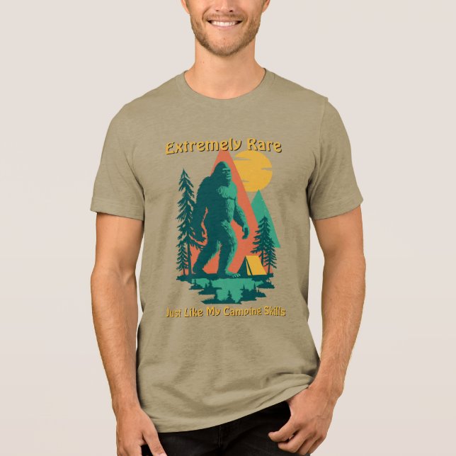 BigFoot Camping Forest Mountains Funny Birthday (Frente)