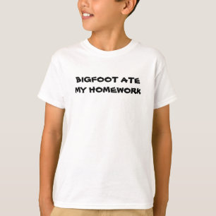 Bigfoot Comeu Minha Camisa De Trabalho De Casa