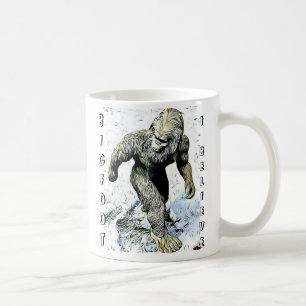 Bigfoot eu acredito a caneca de café