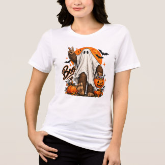 Bigfoot Ghost Halloween T‑Shirt