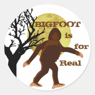 Bigfoot Squatch é para a etiqueta real do luar