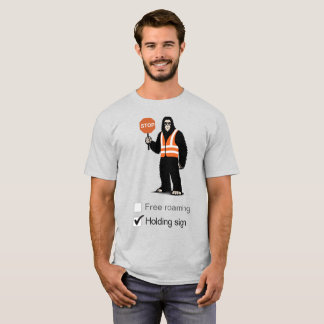 Bigfoot trabalha como camiseta de controlador de t