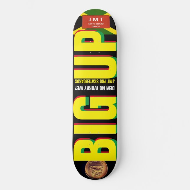 BIGG UP BIG 8, 1/4", skateboard Deck (Frente)