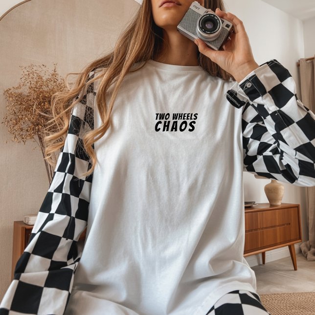 Bike Girl Irony black ("Two Wheels, Chaos" – perfect for adding a bit of humor to any cyclist's style.)