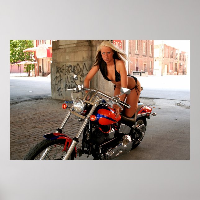 Biker Babe Poster (Frente)