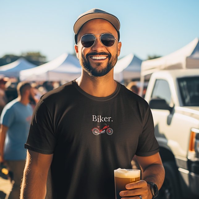Biker - Camisa T de motocicleta (Criador carregado)