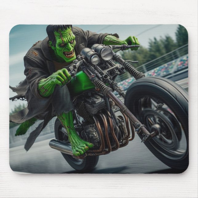 Biker Frankenstein Mouse Pad (Frente)
