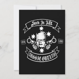 Biker Ned Kelly Such Is Life Aussie Fora da Lei Ca