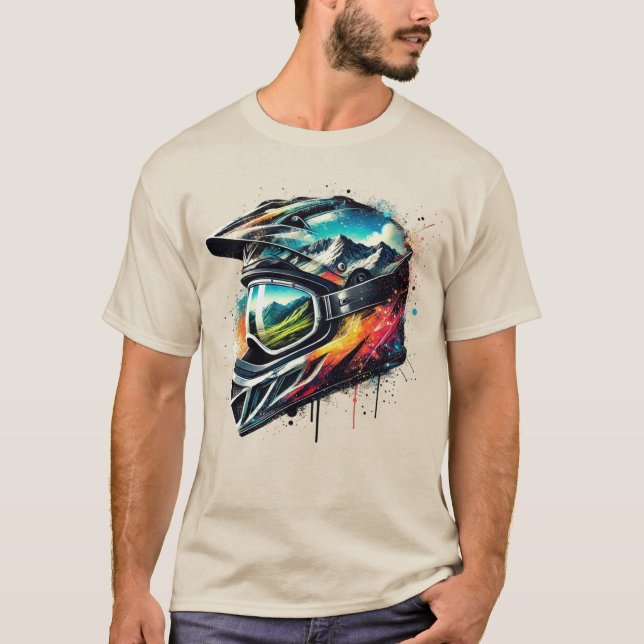Biker Tee, Camisa De Motocicleta, Cavaleiro Superi (Frente)