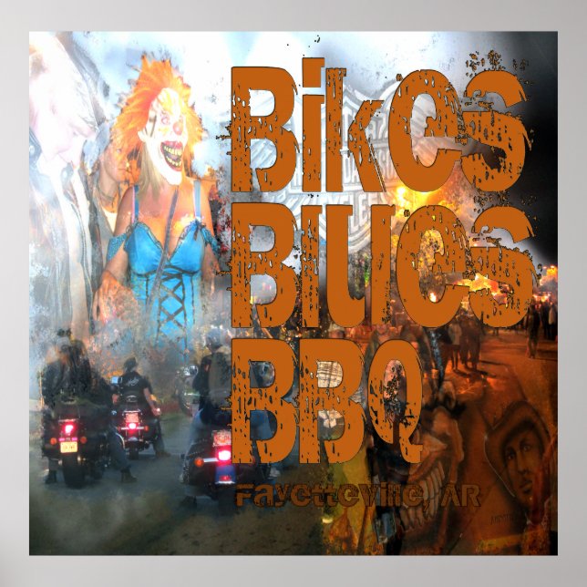 Bikes Blues e Poster de CHURRASCO (Frente)