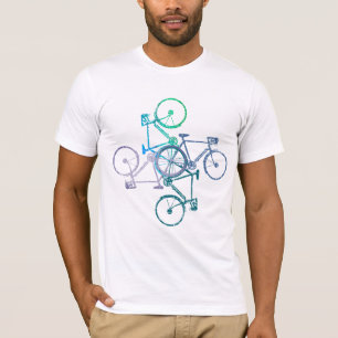 Bikes Ciclismo Camiseta branca Legal de biciclet