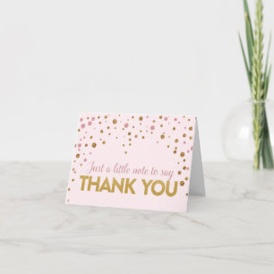 Bilhete de Agradecimento Brunch & Bubbly Glitter