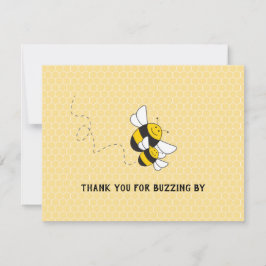 Bilhete de agradecimento de aniversário do Bumbleb