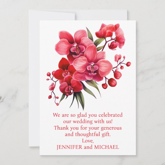 Bilhete de Agradecimento de Casamento (Frente)