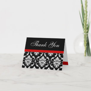 Bilhete de Agradecimento de Casamento com Monogram