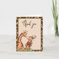 Bilhete de Agradecimento de Girafa