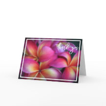 Bilhete de Agradecimento de Plumeria