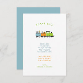 bilhete de agradecimento para chá de bebê JUNGLE A