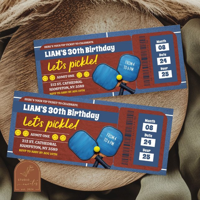 Bilhete de Aniversário para Adultos do Torneio de  (Criador carregado)