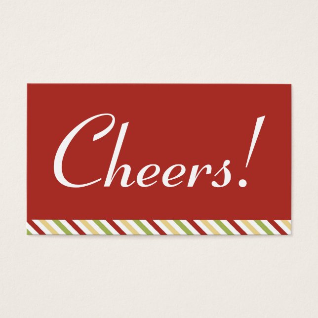 Bilhete de bebidas e coquetel de Martini (Frente)