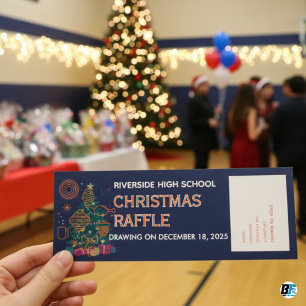 Bilhete de Entrada para Sorteio de Natal Laranja A