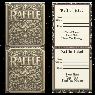 Bilhete de Raffle Dourado