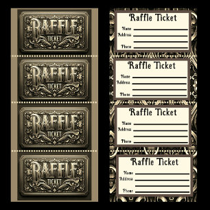 Bilhete de Raffle Dourado